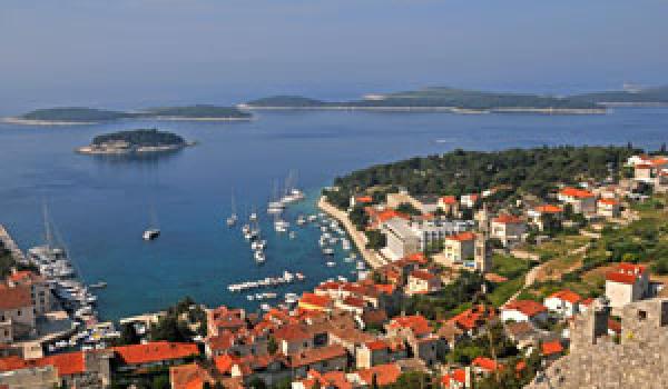 Island of Hvar, in Adriatic Sea off Dalmatian coast of Croatia