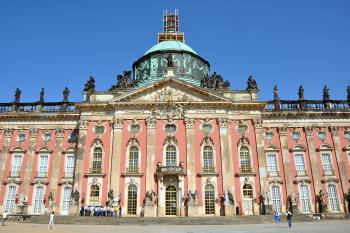The massive New Palace is the showpiece of the many palaces within Potsdam’s vast royal park.