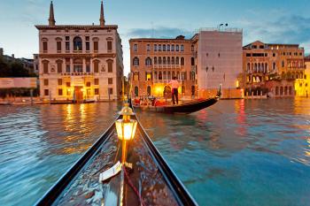 Though expensive, riding a gondola at night is one of the great experiences in Europe.