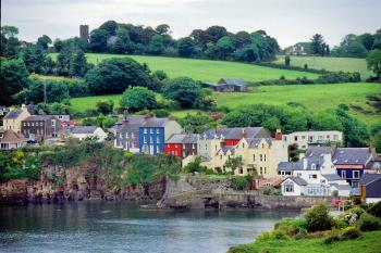Ireland’s legendary green countryside is the backdrop for the coastal town of Kinsale, a winner in the annual “Tidy Towns” contest.