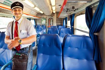 Conductors in 31 European countries, including this one on an Italian train, accept Eurail Global Passes. Photo by Dominic Arizona Bonuccelli
