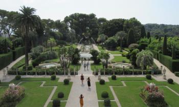 Villa Ephrussi de Rothschild’s fountains and formal garden.