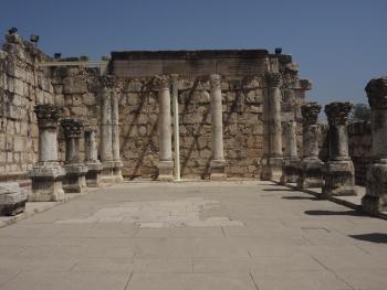 4th-century-AD synagogue at Capernaum, Galilee. Photo by Marilyn Armel