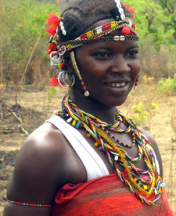 Woman from the Bedik tribe in Senegal. Photo courtesy of Spector Travel