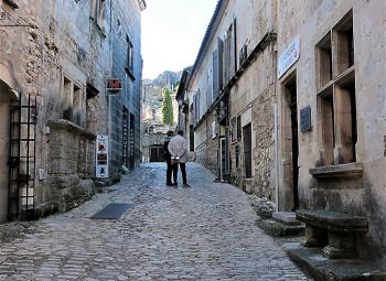 Typical village scene in Provence, southeastern France.