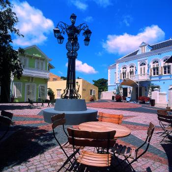 Kura Hulanda Village square, Curaçao. 