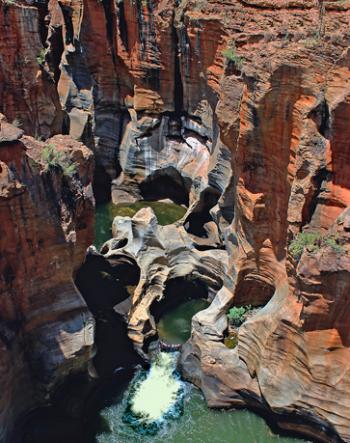 Bourke's Luck Potholes in South Africa. Photo by Joyce Bruck