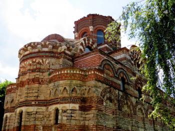 View of a medieval Eastern Orthodox church in the historic town of Nessebar.