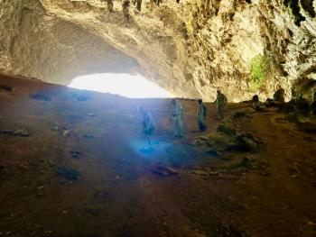 Inside of Hoq Cave on Socotra. Photo by Alla Campbell