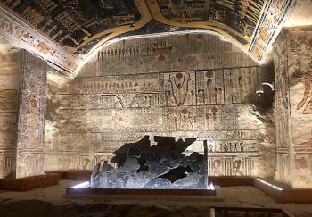 Inside the tomb of Ramesses VI.