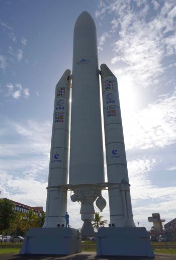 Mock rocket at the Guiana Space Museum. Photo by Norman Dailey