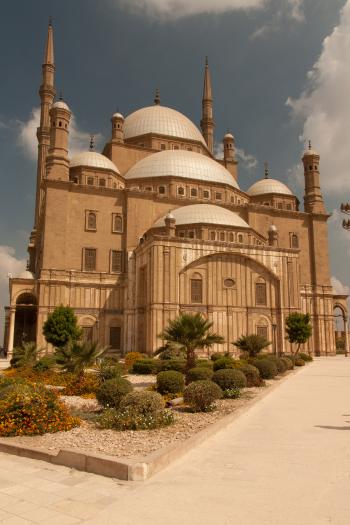 The Alabaster Mosque in Cairo, which sits atop  Citadel of Saladin