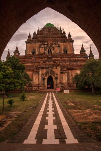 Sulami Temple in Bagan. Its pinnacle was destroyed in the recent earthquake.