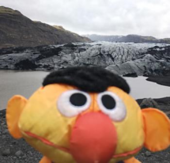 Ernie at Eyjafjallajökull Glacier in Iceland. Photos by Francis Garcia