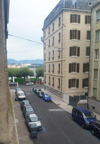 View from “my” apartment in Geneva.