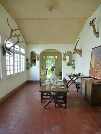 Hemingway's dining room, as he left it in 1961. Photo by Mark Hagan
