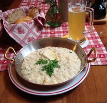 Risotto at Hopfen & Co. in Bolzano. Photo by Marilyn Hill