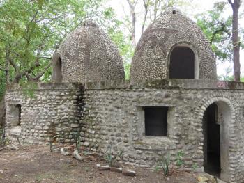 Some meditation caves that were used for long-term meditation were two stories and had facilties en suite.