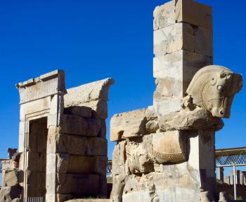 Ruins at the UNESCO World Heritage Site of Persepolis.
