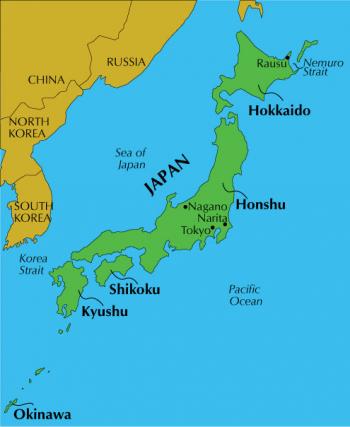 Map of Japan.