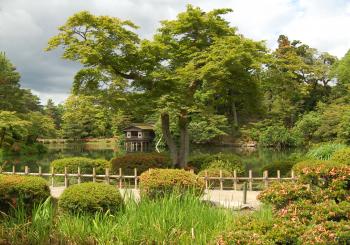 Many parts of Kenrokuen Garden in Kanazawa are picture-postcard perfect.