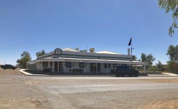 The Birdsville Hotel in Birdsville, Shire of Diamantina, central-west Queensland, Australia.