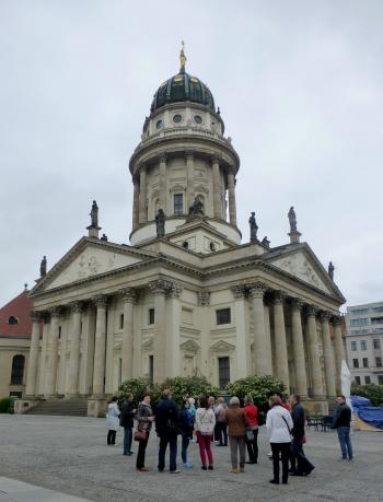 The reconstructed French Cathedral is one of Berlin's finest domed landmarks. 