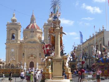 A fiesta on Gozo in Malta (September 2019). Photo by Patti Kelly