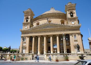 Mosta Dome (Parish Church of the Assumption) in the city of Mosta.
