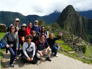“Magic of Peru” tour group at Machu Picchu. Photo courtesy of Wangulen Odyssey