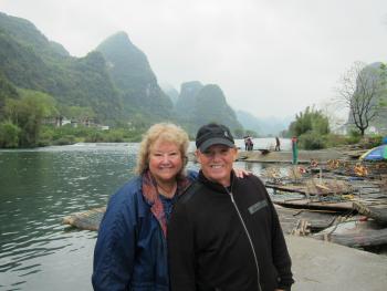 Jill and Dennis Miller in Guilin, China.