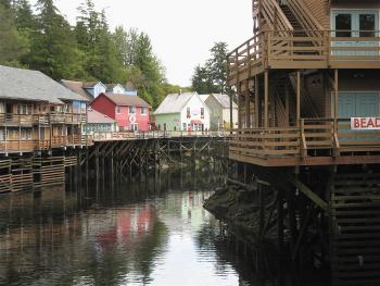 Ketchikan, Alaska, famous in the Gold Rush days for its bordellos.