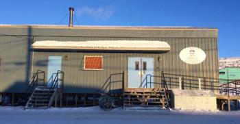 Typical warehouse in Iqaluit. Photo by Grant Oerding.