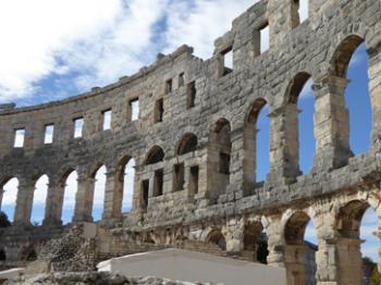 Roman amphitheater in Pula, Croatia. Photo by Nili Olay