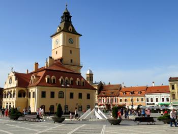 Brașov ’s main square.