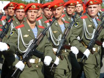 One of a number of military units that participated in Transnistria’s Independence Day parade.