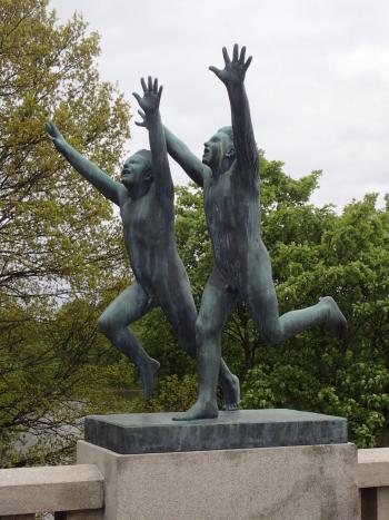 Gustav Vigeland sculpture in Frogner Park, Oslo. 