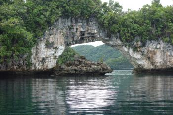 The Rock Islands Arch in Palau