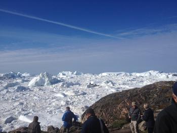 Viewpoint overlooking the Ilulissat Icefjord.