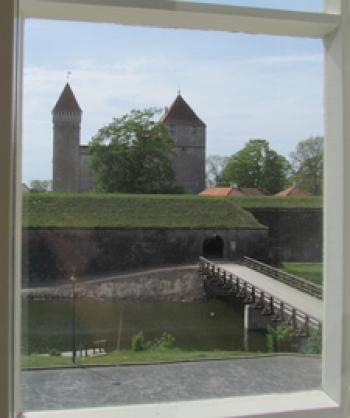 Kuressaare Castle as seen from our window in the Ekesparre Boutique Hotel — Saaremaa, Estonia.