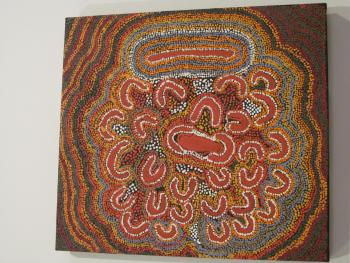 “Tingari Women at Kanaputa” by Nanyuma Napangati — Yiribana Gallery, Sydney, Australia.