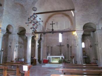 Interior of the Church of Santa Fosca — Torcello island, Venetian Lagoon, Italy.
