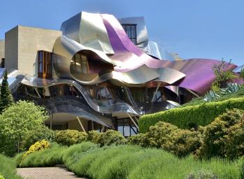 The Marqués de Riscal Winery, designed by Frank Gehry.