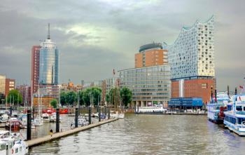 With the burgeoning HafenCity district and its spectacular new Elbphilharmonie concert hall, Hamburg’s riverfront is being revitalized. Photo by Rick Steves