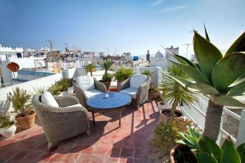 User-generated reviews can help you find an authentic, welcoming place in the heart of town, such as this hotel rooftop in Tangier, if you know how to sift through a wide variety of opinions.