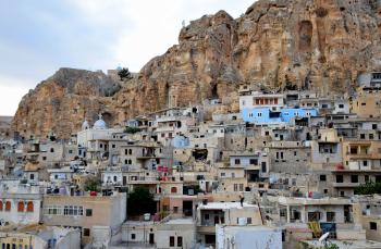 Part of the destroyed town of Maaloula.