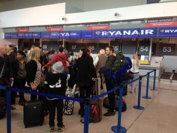 Ryanair is cheap, but the lines can be long.