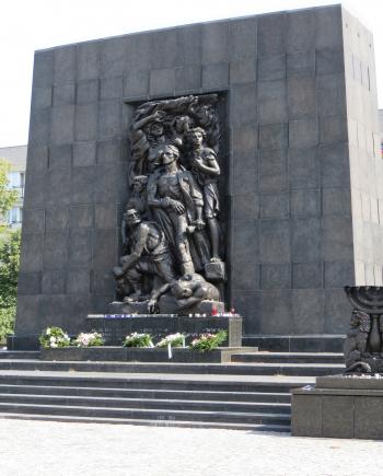 The Warsaw Ghetto Heroes Monument was erected in 1948.