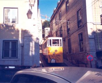 A funicular in Lisbon. Photo by Philip A. Shart