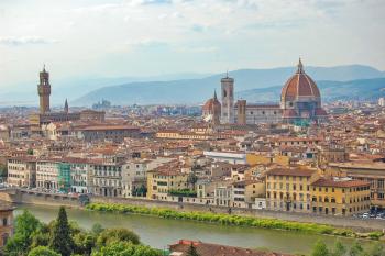 The cathedral’s sublime dome dominates the Florence skyline. Photo by Rick Steves